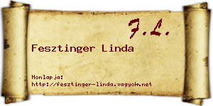 Fesztinger Linda névjegykártya